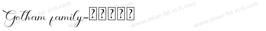 Gotham family字体转换
